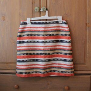 NWT Loft Jacquard Shift Aztec Stripes